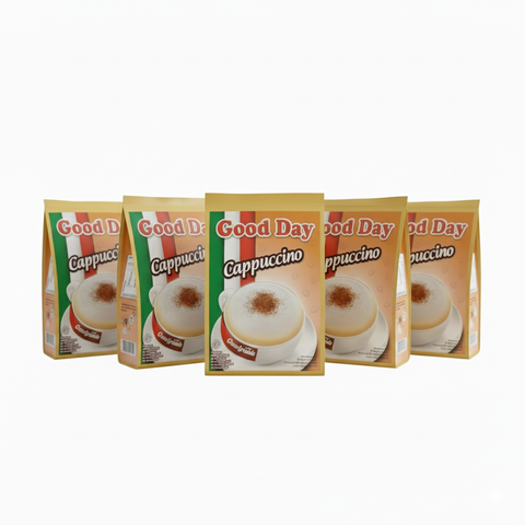 5 * Good Day Cappuccino Instant Coffee 20 Sachets - 100 Sachets