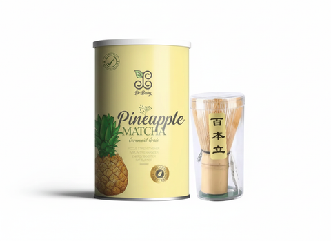 Dr.Baby Pineapple Matcha 200g + Matcha Traditional Whisk Scoop Spoon