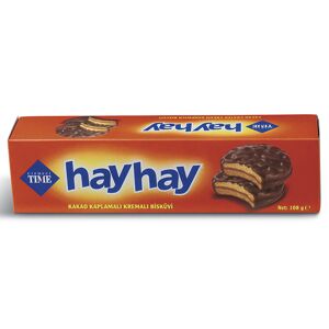 HayHay Cacao Biscuit, Chocolate-Coated Biscuits With Cream 100g - CAFELAX