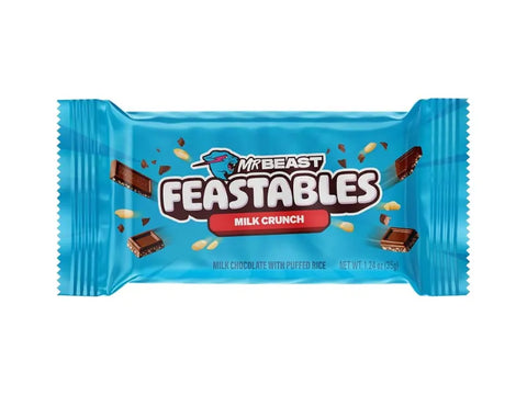 Mr Beast Feastables Milk Crunch Chocolate Bar 35g - CAFELAX