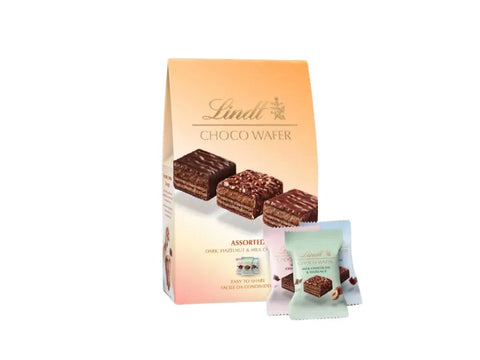 Lindt Choco Wafer Assorted Sharing Box 138g - CAFELAX