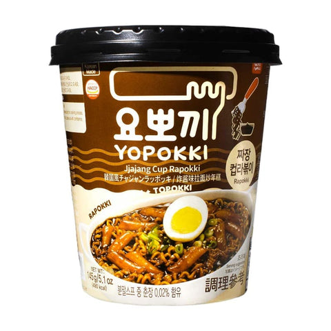 Yopokki Jjajang Rapokki Rice Cup 145g