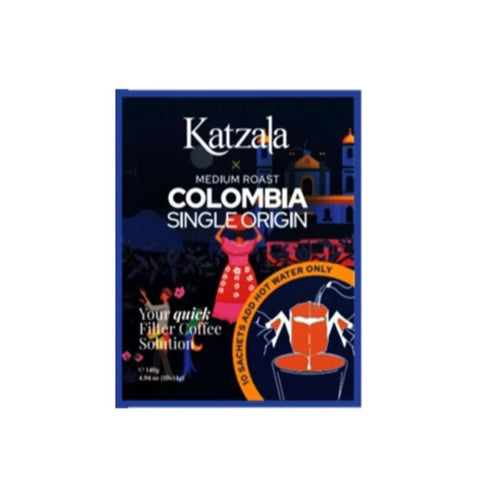 Katzala Colombia Single Origin Drip Coffee - 10 Sachets