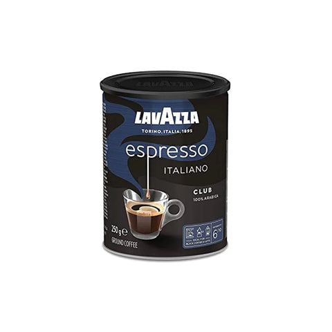 Lavazza Espresso Italiano Club Ground Coffee Can 250g
