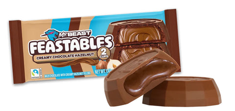 Mr Beast Feastables Creamy Chocolate Hazelnut Bar 40g