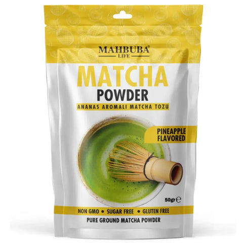 Mahbuba Matcha Powder Pineapple Flavor 50g