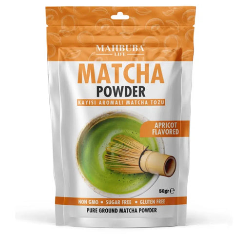 Mahbuba Matcha Powder Apricot Flavor 50g