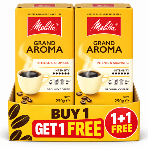 1 + 1 Free Melitta Grand Aroma Ground Coffee 250g - 500g
