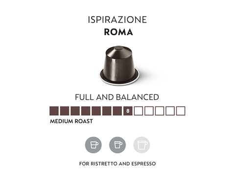 “Best Before: 31/7/2024” Nespresso Roma Coffee Capsules - 10 Capsules