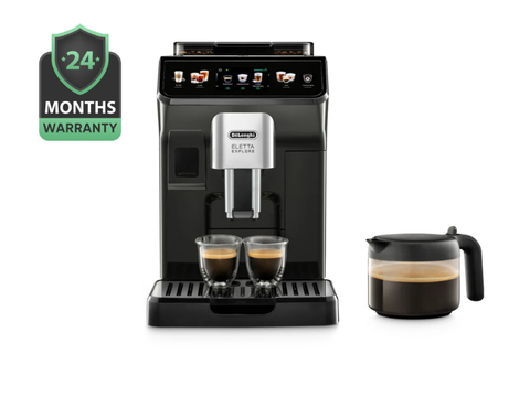 De'Longhi Eletta Explore Bean To Cup Espresso Machine - +50 Hot & Cold Drinks ECAM450.65.G