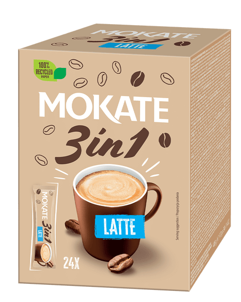 Mokate 3*1 Latte Flavour Instant Coffee - 24 Sachets