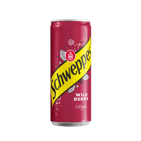 Schweppes Wild Berry Soda Drink 330ml