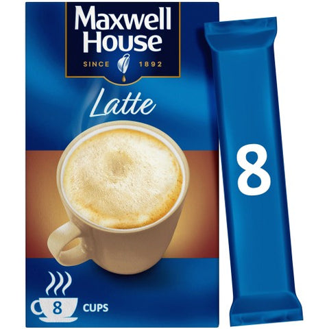 Maxwell House Latte Instant Coffee - 8 Cups