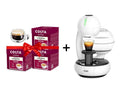 De'Longhi Nescafe Dolce Gusto Esperta Machine - White + 3 Costa Signature Blend Amricano Dolce Gusto Coffee Capsules - 16 Capsules + Double Glass Cup - CAFELAX