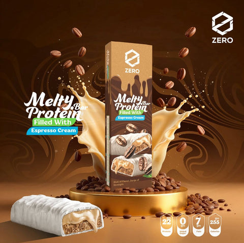 Zero Melty Protein Bar Filled with Espresso Cream 22g Protein 70g