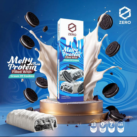 Zero Melty Protein Bar Filled with Cream of Cookies 22g Protein 70g