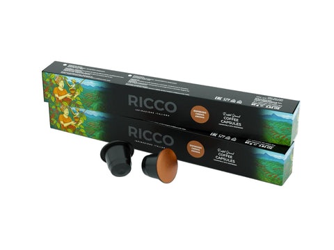 Ricco Espresso Crema Aroma Coffee Capsules - 10 Capsules