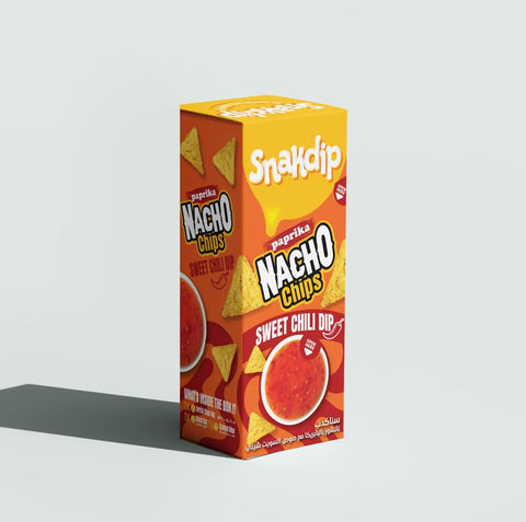 Snakdip Paprika Nacho Chips + Sweet Chili Dip - 170g