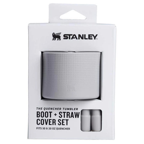 Stanley Quencher Tumbler 30 & 20 Oz Boot + Straw Cover Set - Ash