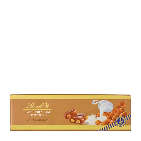 Lindt Swiss Premium Chocolate Milk & Hazelnut 300g
