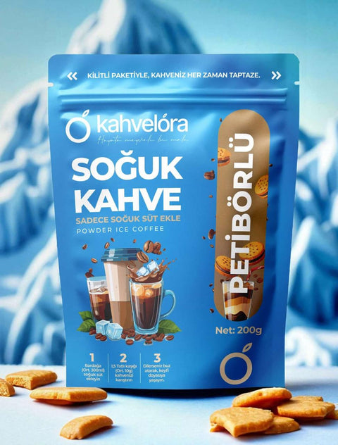 Kahvelora Biscite Powder Ice Coffee 200g