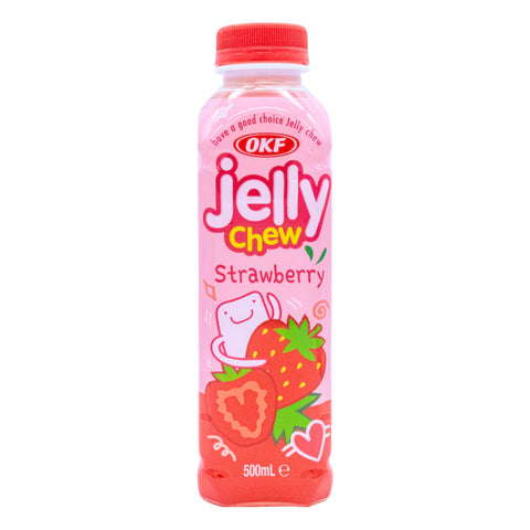 OKF Jelly Chew Strawberry 500ml - CAFELAX