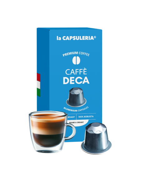 La Capsuleria Caffe Decaf Coffee Capsules - 10 Capsules
