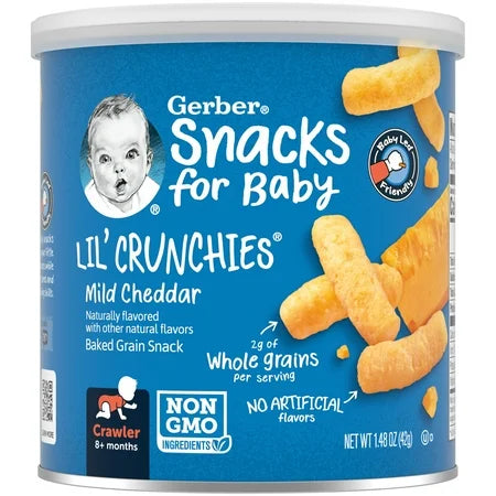 EX:" 25-3-2026 "Gerber Snacks For Baby Lil Crunchies Mild Cheddar 42g