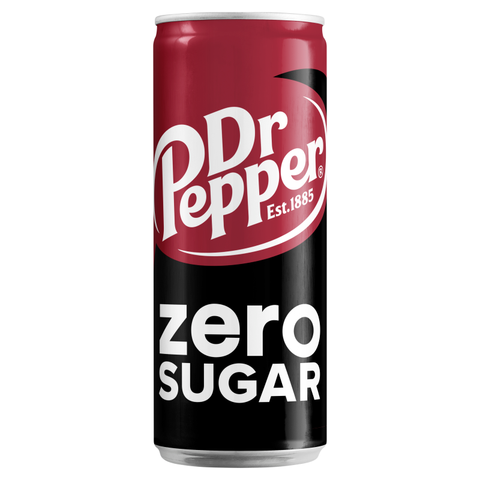 Dr Pepper Zero Sugar Sparkling 330ml - CAFELAX
