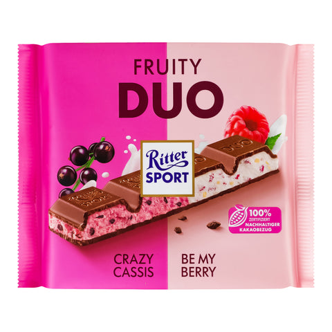 Ritter Sport Fruit Duo Crazy Cassis & Be my Berry Chocolate 218g