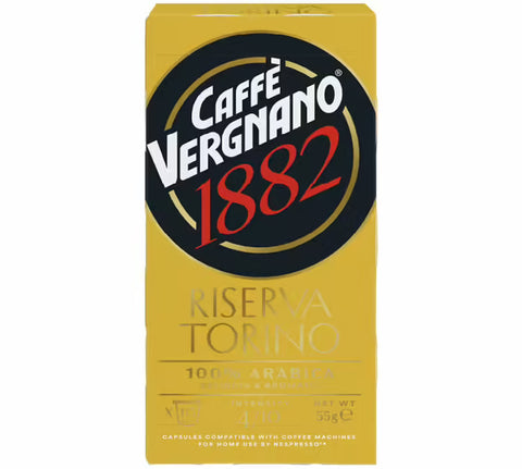 Caffè Vergnano Riserva Torino 100% Arabica Coffee Capsules - 10 Capsules