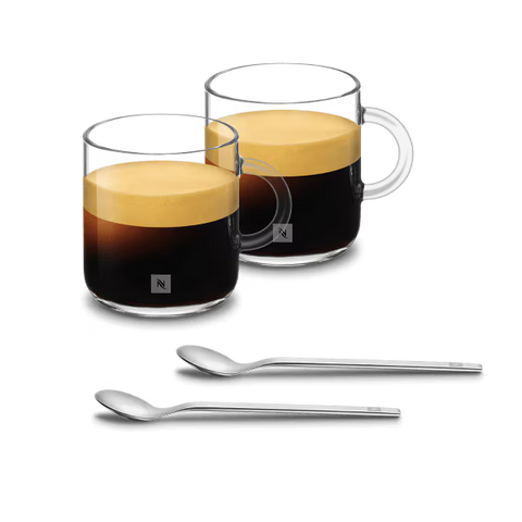 Nespresso Vertuo Gran Lungo Set - 2*Cups & 2*Spoons - 265ml