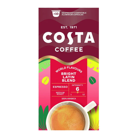 Costa Espresso Bright Blend Coffee Capsules - 10 Capsules