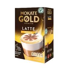 Mokate Gold Vanilla Latte Instant Coffee - 10 Sachets 140g
