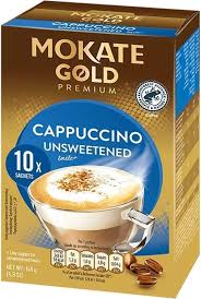 Mokate Gold Cappuccino Unsweetened Instant Coffee - 10 Sachets