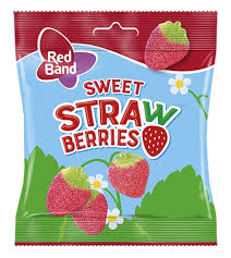 Red Band Sweet Strawberry Candies 100g