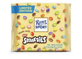 Ritter Sport Smarties in White Chocolate 100g