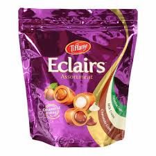 Tiffany Eclairs Assortment Hazelnut & Milk & Chocolate Cream 550g