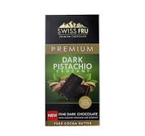 Swiss Fru Premium Dark Pistachio & Crocant Chocolate 80g