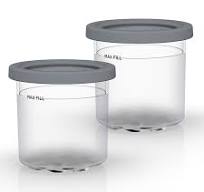 Ninja CREAMi  tubs 2 Pack, Compatible with NC300 Series CREAMi Ice Cream Makers - 7 * 1 Machines