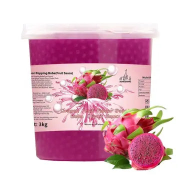 Zonegoing Dragon Fruit Popping Boba 1.3kg