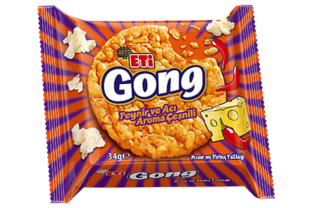 Eti Gong Cheese and Spicy Rice Cake 34g