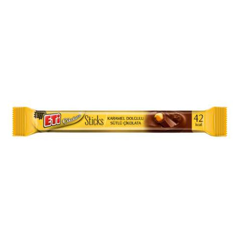 Eti Sticks Chocolate Filled With Caramel 8g