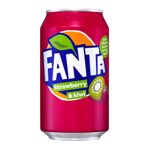 Fanta Soda Drink Strawbeery & Kiwi 330ml