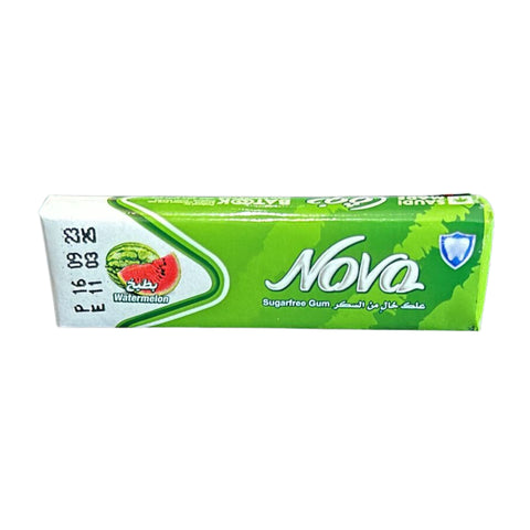 Nova Watermelon Free Sugar Chewing Gum 5 Sticks