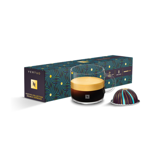 Nespresso Festive Collecthion Double Espresso Vertuo Capsules - 10 Capsules