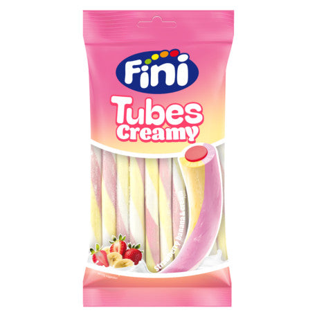Fini Jelly Tubes Creamy Strawberry, Banana & Cream 80g