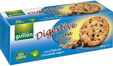 Gullón Digestive Oats Choc With Chocolate Chips Biscuits 425g