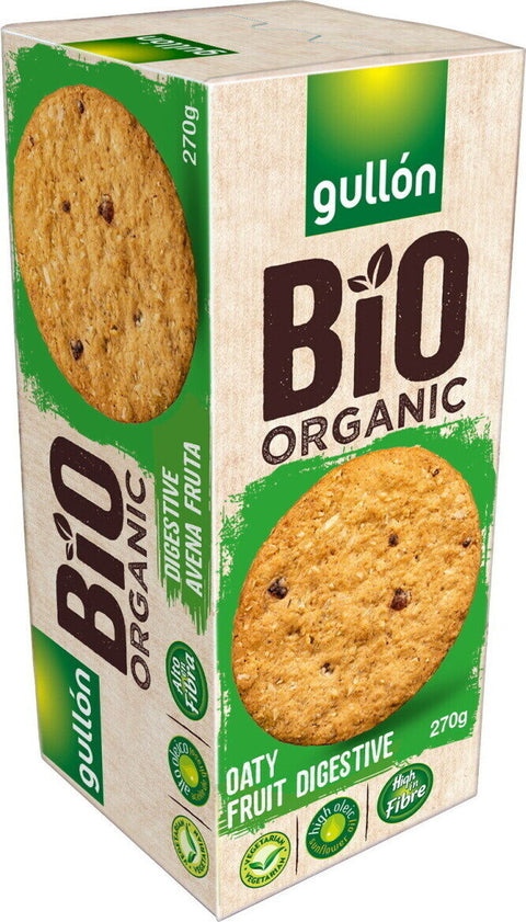 Gullón Bio Organic Oaty Fruit Biscuits 270g