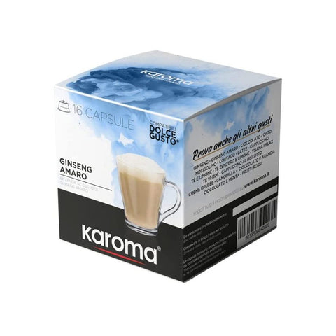 Karoma Dolce Gusto Ginseng Amaro Coffee Capsules - 16 Capsules